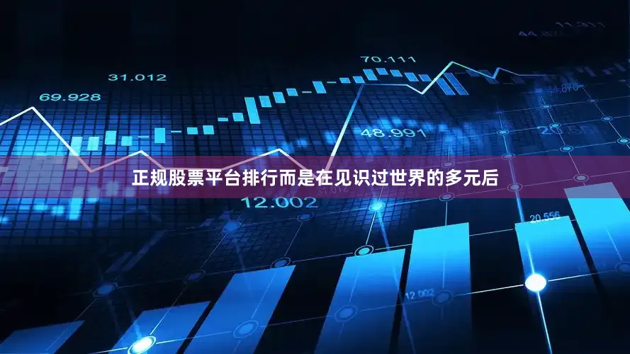 正规股票平台排行而是在见识过世界的多元后